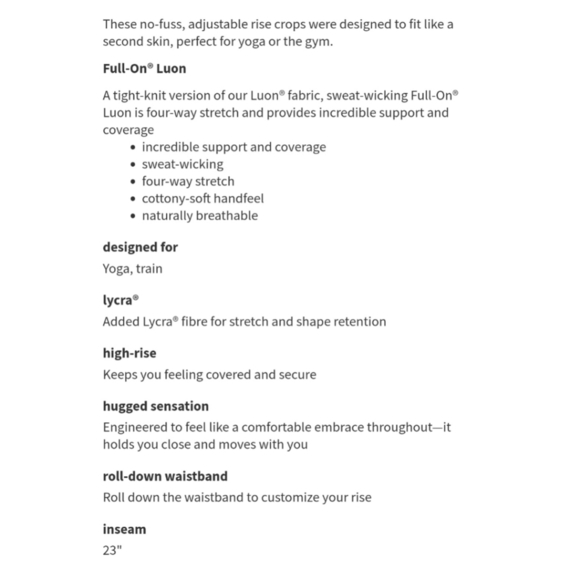 LULULEMON Wunder Under Crop II (Roll Down Mesh) - Picture 10 of 10